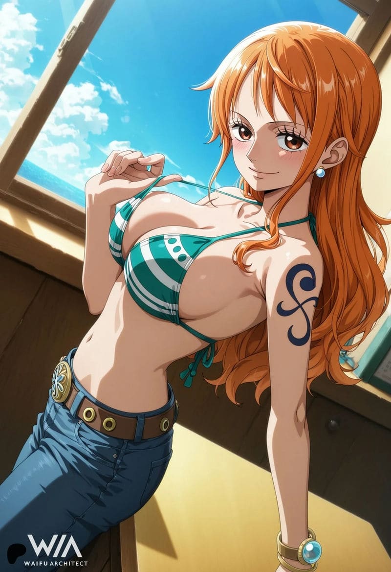 นามิกับลูฟฟี่น้ำแตกใหม่ๆ